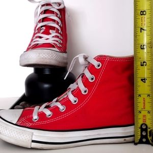 Red high top Converse